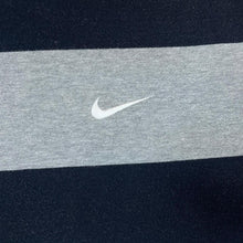 Load image into Gallery viewer, NIKE Athletic Dept. Embroidered Mini Logo Colour Block Striped Crewneck Sweatshirt