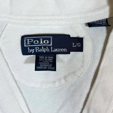 Load image into Gallery viewer, Early 00's POLO RALPH LAUREN Classic Embroidered Mini Logo White Button Cardigan Sweater