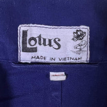 Load image into Gallery viewer, Vintage Lotus French Chore Worker Style Navy Blue Cotton Distressed Jacket