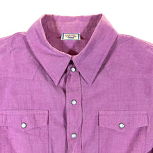 Load image into Gallery viewer, Vintage ROCKY Cowboy Western Embroidered Pearl Snap Popper Cotton 3/4 Sleeve Shirt