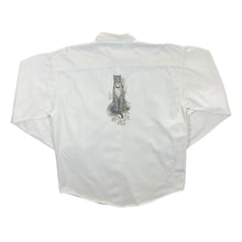 Load image into Gallery viewer, Vintage 90's Cherokee Beach Leopard Big Cat Animal Print Long Sleeve Cotton Shirt