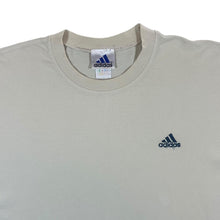 Load image into Gallery viewer, Vintage Adidas Classic Embroidered Mini Logo Cream Short Sleeve T-Shirt