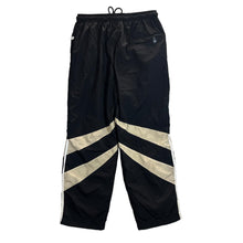 Load image into Gallery viewer, ADIDAS Classic Embroidered Mini Logo Black Shell Tracksuit Bottoms