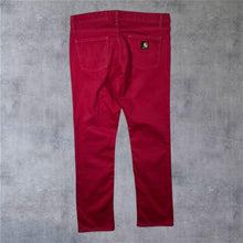 Load image into Gallery viewer, Carhartt "W' Texas Pant" Classic Red Straight Leg Regular Fit Chino Trousers