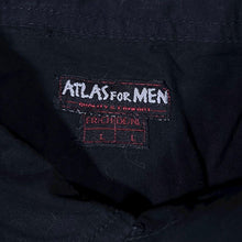 Load image into Gallery viewer, Atlas For Men Cowboy Western Black Cotton Long Sleeve Shirt