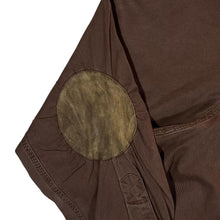 Load image into Gallery viewer, Early 00's POLO RALPH LAUREN Brown Suede Leather Elbow Patch Long Sleeve Cotton Shirt
