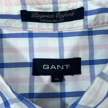Load image into Gallery viewer, GANT "Pinpoint Oxford" Regular Fit Classic Check Pocket Logo Long Sleeve Button-Up Shirt