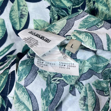 Load image into Gallery viewer, Napapijri Geographic "Slim Fit" Green Floral Patterned Long Sleeve Cotton Shirt