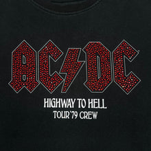 Load image into Gallery viewer, AC/DC "Highway To Hell Tour '79 Crew" Diamante Graphic Hard Rock Band Crewneck Sweatshirt