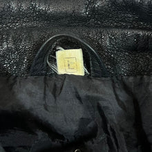 Load image into Gallery viewer, Vintage Genuine Real Soft Black Zip Leather Bomber Jacket