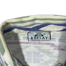 Load image into Gallery viewer, Vintage Replay Aztec Crazy Abstract Patterned Long Sleeve Polo Shirt