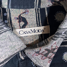 Load image into Gallery viewer, Vintage 90's Casa Moda Crazy Abstract Patterned Short Sleeve Shirt