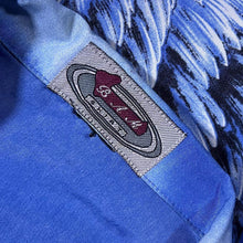 Load image into Gallery viewer, Early 00's B.A.M. Shirt Goth Y2K Eagle Serpent Graphic Blue Short Sleeve Shirt