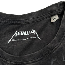 Load image into Gallery viewer, METALLICA Classic Skull Logo Spellout Graphic Thrash Heavy Metal Band Stonewashed T-Shirt