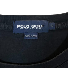Load image into Gallery viewer, Vintage POLO GOLF RALPH LAUREN "US Open 2003" Golf Mini Logo Black Crewneck Sweatshirt