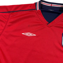 Load image into Gallery viewer, Early 00's UMBRO ENGLAND Football Embroidered Emblem Reversible Football Shirt Jersey