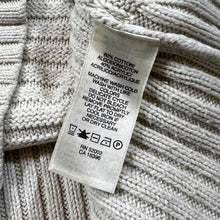 Load image into Gallery viewer, DKNY Jeans Classic Cotton Acrylic Knit Deep V-Neck Cream Sweater Jumper