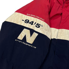 Load image into Gallery viewer, Early 00’s NAUTICA “Blue Water Challenge” Colour Block Duck Down Filled Padded Puffer Jacket