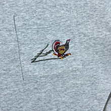 Load image into Gallery viewer, Vintage Embroidered Pheasant Bird Nature Grey Collared Sweatshirt