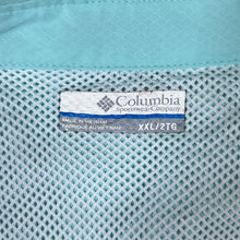 Load image into Gallery viewer, COLUMBIA PFG Fishing Turquoise Long Sleeve Polyester Utility Shirt