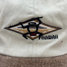 Load image into Gallery viewer, Vintage 90's Hawaiian Headwear HAWAII Embroidered Souvenir Suede Peak Baseball Cap