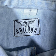 Load image into Gallery viewer, Vintage Arizona Cowboy Western Light Blue Denim Popper Long Sleeve Shirt