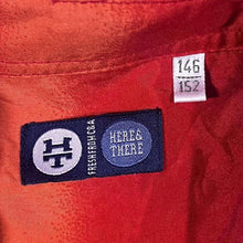 Load image into Gallery viewer, Early 00's Here & There C&A Gothic Y2K Tribal Patterned Red Short Sleeve Shirt