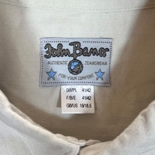 Load image into Gallery viewer, Vintage JOHN BANER Cowboy Western Style Denim Panel Long Sleeve Cotton Shirt