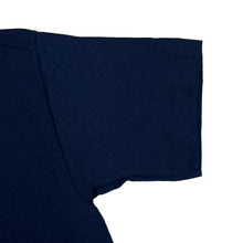 Load image into Gallery viewer, Vintage 90’s Fruit Of The Loom Navy Blue Mini Logo Cotton Single Stitch T-Shirt