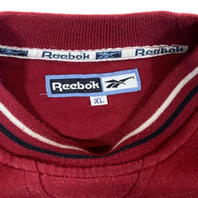 Load image into Gallery viewer, Vintage 90's REEBOK Embroidered Big Logo Spellout Red Crewneck Sweatshirt