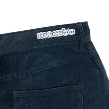 Load image into Gallery viewer, Early 00's MAMBO GODDESS Y2K Surfer Skater Dark Blue Corduroy Cord Mini Skirt
