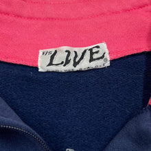 Load image into Gallery viewer, Vintage 90’s LIVE COVERAGE Colour Block Embroidered Spellout 1/4 Zip Pullover Sweatshirt