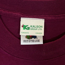 Load image into Gallery viewer, Vintage 90's Kalson Group CANADA Embroidered Souvenir Single Stitch Burgundy T-Shirt