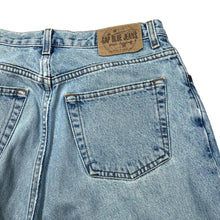 Load image into Gallery viewer, Vintage GAP BLUE JEANS "Reverse" Classic High Waist Mom Blue Denim Jeans
