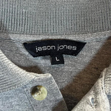 Load image into Gallery viewer, Vintage Jason Jones Cable Knit Panel Grey Collared Sweatshirt
