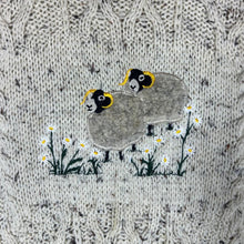 Load image into Gallery viewer, Vintage 90's INISFREE Made In Ireland Embroidered Sheep Wool Heavy Knit Jumper