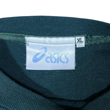 Load image into Gallery viewer, Vintage ASICS Classic Embossed Logo Spellout Graphic Green Crewneck Sweatshirt
