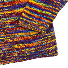 Load image into Gallery viewer, Made In Nepal Hippy Rainbow Wool Knit Sweater Jumper
