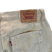 Load image into Gallery viewer, Early 00's LEVI'S 751 Classic Beige Corduroy Cord Straight Leg Trousers