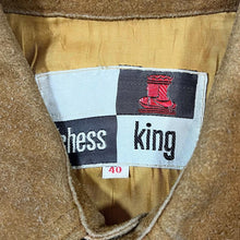 Load image into Gallery viewer, Vintage 90's CHESS KING Brown Real Genuine Suede Leather Button Jacket