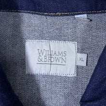 Load image into Gallery viewer, Vintage Williams & Brown Dark Blue Denim Trucker Jacket