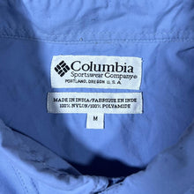 Load image into Gallery viewer, Vintage Columbia Sportswear GRT Hiking Utility Blue Nylon Short Sleeve Shirt