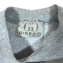 Load image into Gallery viewer, Early 00's GIORGIO JEANS Classic Embroidered Big Logo Spellout Grey Crewneck Sweatshirt