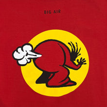 Load image into Gallery viewer, STIFFY "Big Air" Surfer Skater Logo Spellout Graphic Red Long Sleeve T-Shirt