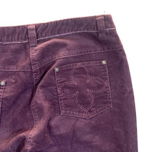 Load image into Gallery viewer, Early 00's LAURA ASHLEY Floral Pocket Purple Corduroy Cord Trousers