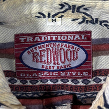 Load image into Gallery viewer, Vintage 90's Redwood Aztec Crazy Patterned Long Sleeve Cotton Flannel Shirt