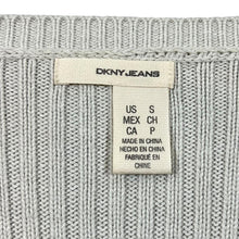Load image into Gallery viewer, DKNY JEANS Classic Cotton Acrylic Knit Deep V-Neck Sweater Jumper