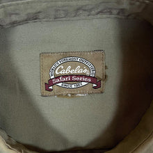 Load image into Gallery viewer, Vintage Cabela's Safari Series Classic Khaki Brown Long Sleeve Utility Shirt