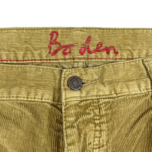 Load image into Gallery viewer, BODEN Classic Tan Brown Straight Leg Regular Fit Corduroy Cord Trousers Bottoms