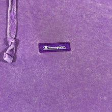 Load image into Gallery viewer, CHAMPION Classic Embroidered Mini Logo Overdyed Purple Pullover Hoodie
